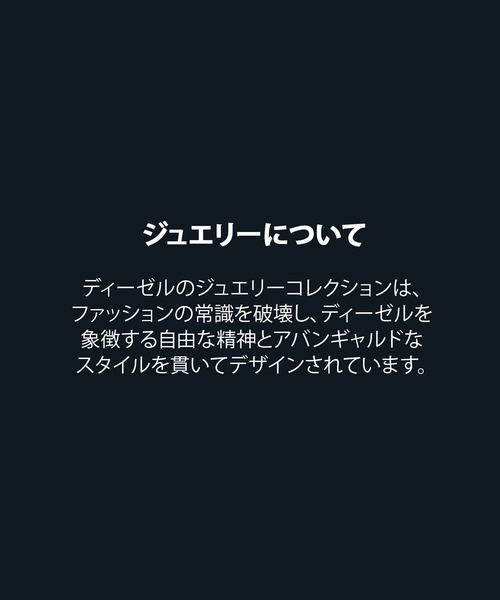DIESEL（ディーゼル）の「ディーゼル アクセサリー メンズ ピアス シルバー DX1655040（ピアス（片耳用）・メンズ・シルバー・FREE）」の8枚目の写真