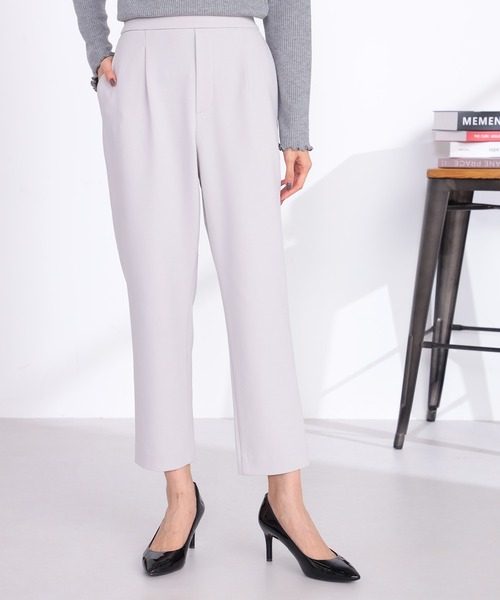 GALLORIA(ギャローリア)の「マルチストレッチ 裏起毛テーパードパンツ(その他パンツ・レディース・ブラック/チャコールグレー/ライトベージュ・LL/L/M/S)」の3枚目の写真