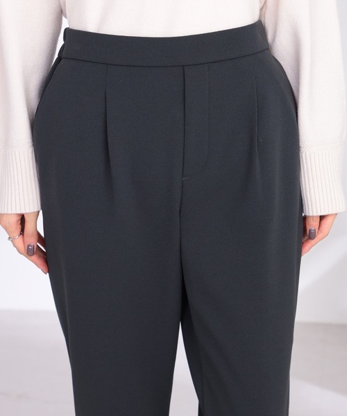 GALLORIA(ギャローリア)の「マルチストレッチ 裏起毛テーパードパンツ(その他パンツ・レディース・ブラック/チャコールグレー/ライトベージュ・LL/L/M/S)」の10枚目の写真