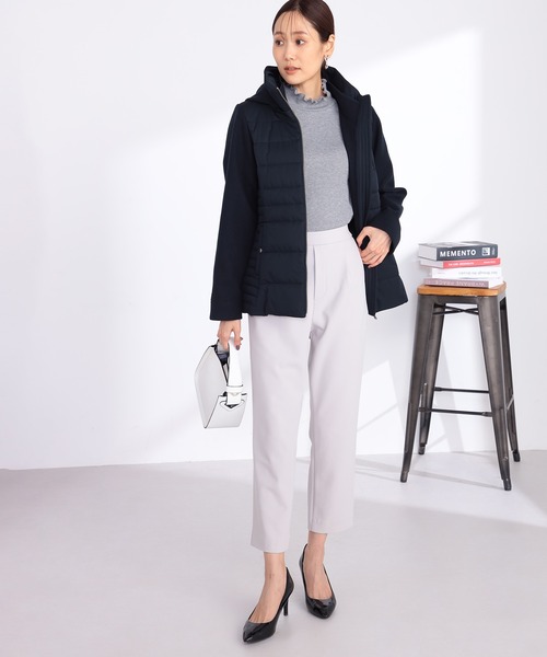 GALLORIA(ギャローリア)の「マルチストレッチ 裏起毛テーパードパンツ(その他パンツ・レディース・ブラック/チャコールグレー/ライトベージュ・LL/L/M/S)」の12枚目の写真