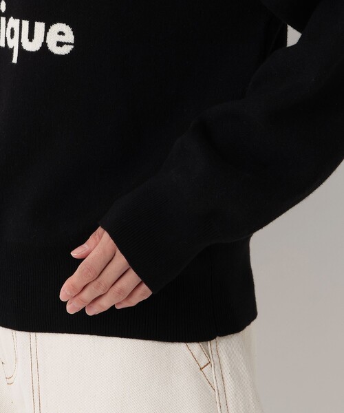 Afternoon Tea（アフタヌーンティー）の「MON JOURNALタイポグラフィージャカードプルオーバー（Tシャツ/カットソー・レディース・グレー/ベージュ/ブラック・MEDIUM）」の7枚目の写真