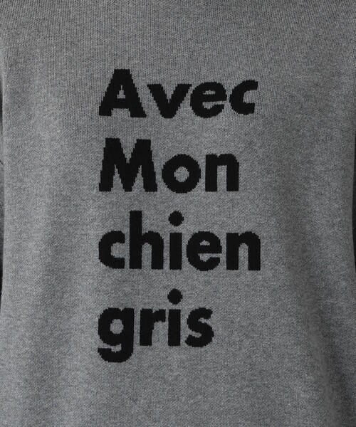 Afternoon Tea（アフタヌーンティー）の「MON JOURNALタイポグラフィージャカードプルオーバー（Tシャツ/カットソー・レディース・グレー/ベージュ/ブラック・MEDIUM）」の10枚目の写真