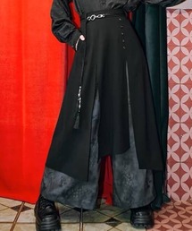 Doppel Shadowフェイクレイヤードワイドパンツ