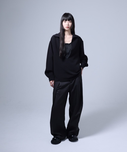 Ruze（ルゼ）の「Skipper shirt / スキッパーシャツ（シャツ/ブラウス・メンズ・ブラック・FREE）」の7枚目の写真