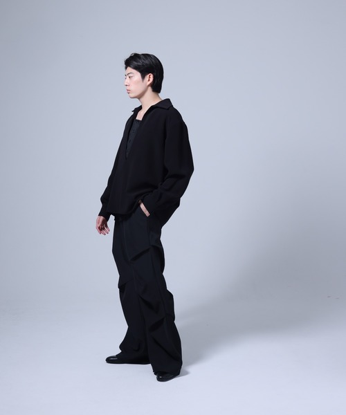 Ruze（ルゼ）の「Skipper shirt / スキッパーシャツ（シャツ/ブラウス・メンズ・ブラック・FREE）」の3枚目の写真