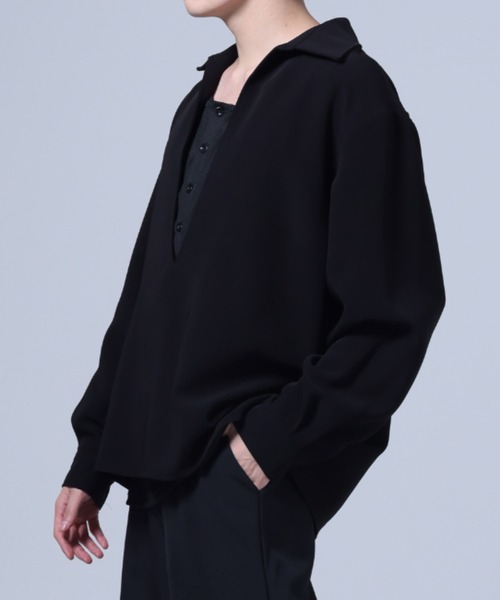 Ruze（ルゼ）の「Skipper shirt / スキッパーシャツ（シャツ/ブラウス・メンズ・ブラック・FREE）」の12枚目の写真