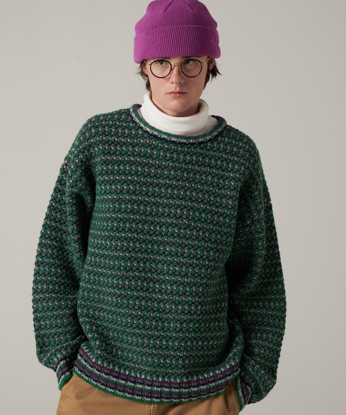 Eddie Bauer（エディーバウアー）の「men's FUDGE×Eddie Bauer | ロゴ刺繍 ワッチキャップ（ニットキャップ/ビーニー・メンズ・パープル/ダークグリーン/オレンジ/ブラック・F）」の16枚目の写真