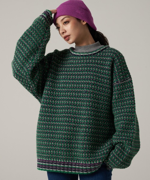 Eddie Bauer（エディーバウアー）の「men's FUDGE×Eddie Bauer | ロゴ刺繍 ワッチキャップ（ニットキャップ/ビーニー・メンズ・パープル/ダークグリーン/オレンジ/ブラック・F）」の7枚目の写真