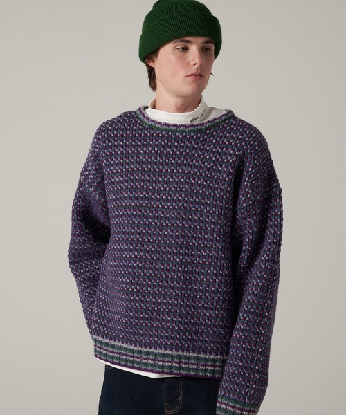 Eddie Bauer（エディーバウアー）の「men's FUDGE×Eddie Bauer | ロゴ刺繍 ワッチキャップ（ニットキャップ/ビーニー・メンズ・パープル/ダークグリーン/オレンジ/ブラック・F）」の13枚目の写真