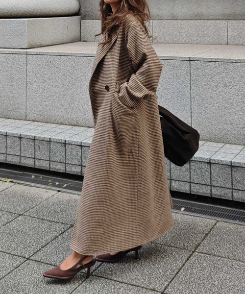 esutoreja（エストレジャ）の「ガンクラブチェックロングコート