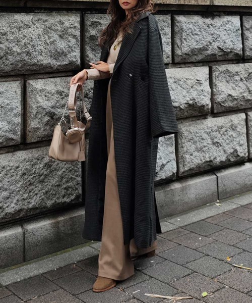 esutoreja（エストレジャ）の「ガンクラブチェックロングコート