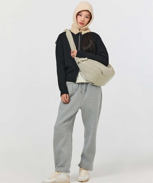 EMIS(イミス)の「VINTAGE COTTON CROSSBODY BAG(メッセンジャーバッグ・レディース・グレー/ベージュ・FREE)」の4枚目の写真