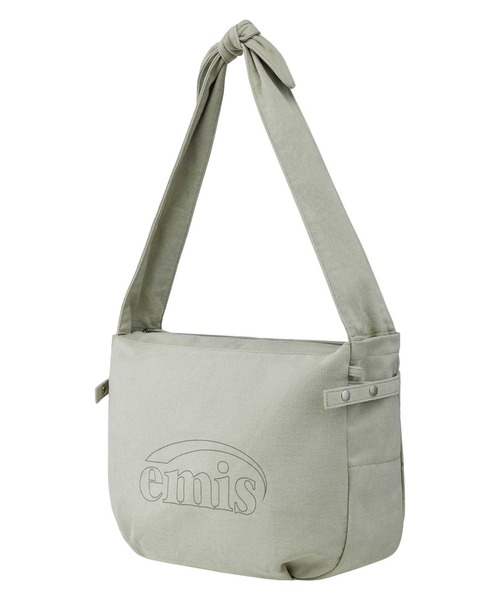 EMIS(イミス)の「VINTAGE COTTON CROSSBODY BAG(メッセンジャーバッグ・レディース・グレー/ベージュ・FREE)」の8枚目の写真