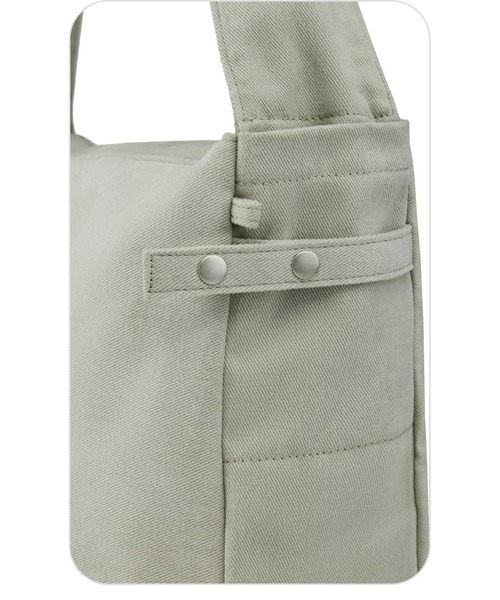 EMIS(イミス)の「VINTAGE COTTON CROSSBODY BAG(メッセンジャーバッグ・レディース・グレー/ベージュ・FREE)」の10枚目の写真