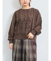 SM2 | レース切替裏毛プルオーバー(Tシャツ/カットソー)