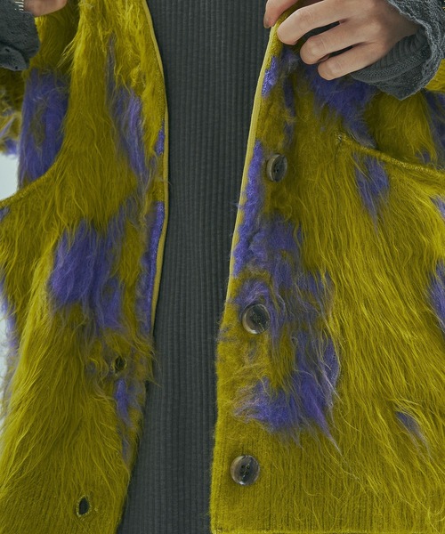 ROSE BUD（ローズバッド）の「FLOWER JACQUARD CARDIGAN（カーディガン/ボレロ・レディース・グレー/イエロー/ブラウン・ONE SIZE）」の17枚目の写真