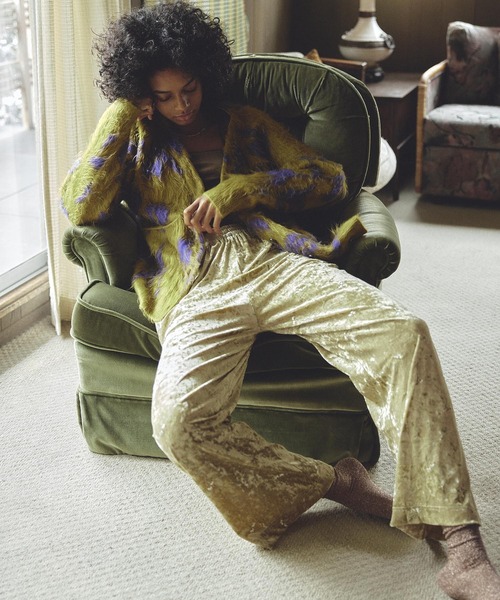 ROSE BUD（ローズバッド）の「FLOWER JACQUARD CARDIGAN（カーディガン/ボレロ・レディース・グレー/イエロー/ブラウン・ONE SIZE）」の19枚目の写真