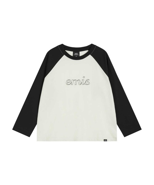 EMIS(イミス)の「(W) 3/4 SLEEVE RAGLAN T-SHIRT(Tシャツ/カットソー・レディース・ホワイト/ミックスグレー/クリーム・FREE)」の1枚目の写真