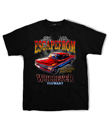 イースケープカーTシャツブラック