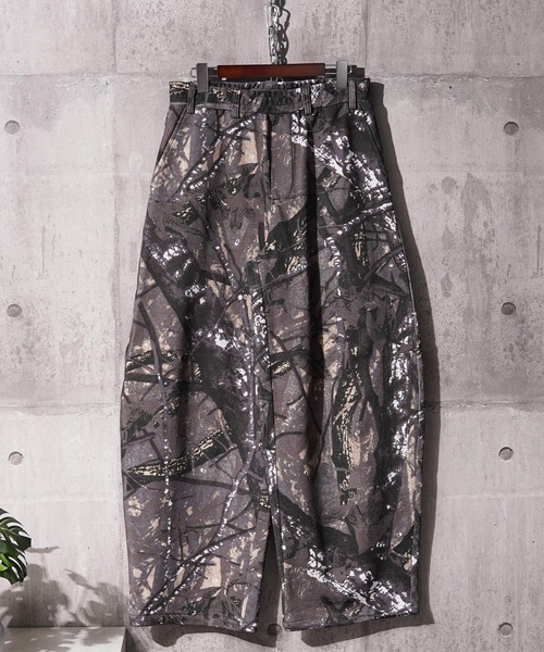 #MEMORY(メモリー)の「【MEMORY】バレルレッグ スウェットパンツ / Barrel Leg Sweatpants(スウェットパンツ・メンズ・ウッドランド/リアルツリーカモ/ブラック/グレー・M/L)」の12枚目の写真