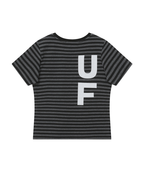 BAUF（バウフ）の「B logo スリムフィットTシャツ [ストライプブラック]（Tシャツ/カットソー・レディース・その他・FREE）」の8枚目の写真