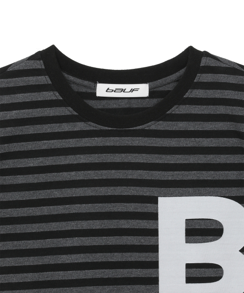 BAUF（バウフ）の「B logo スリムフィットTシャツ [ストライプブラック]（Tシャツ/カットソー・レディース・その他・FREE）」の7枚目の写真