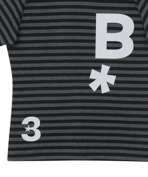 BAUF（バウフ）の「B logo スリムフィットTシャツ [ストライプブラック]（Tシャツ/カットソー・レディース・その他・FREE）」の4枚目の写真