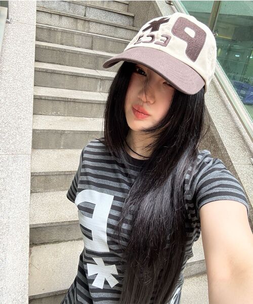 BAUF（バウフ）の「B logo スリムフィットTシャツ [ストライプブラック]（Tシャツ/カットソー・レディース・その他・FREE）」の9枚目の写真