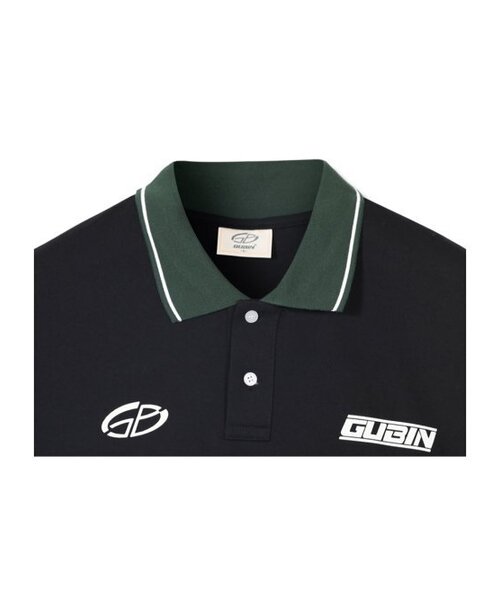 GUBIN（グビン）の「レトロカラーTシャツ - ブラック（ポロシャツ・レディース・その他・MEDIUM/LARGE）」の4枚目の写真