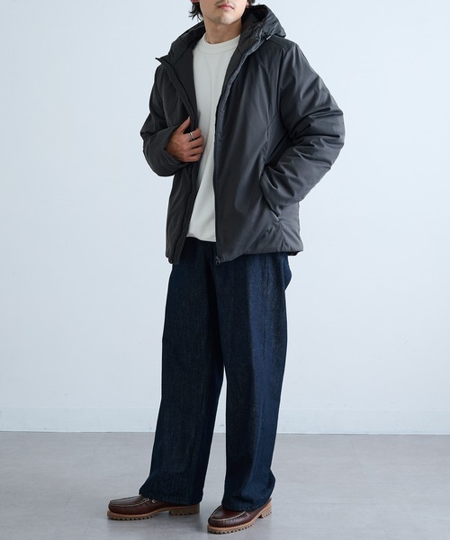 HAUS（ハウス）の「【HAUS】9452889 コットンタッチストレッチ中綿フードＪＫ（その他アウター・メンズ・チャコールグレー/ブラック・M/L/LL）」の15枚目の写真