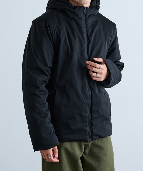 HAUS（ハウス）の「【HAUS】9452889 コットンタッチストレッチ中綿フードＪＫ（その他アウター・メンズ・チャコールグレー/ブラック・M/L/LL）」の4枚目の写真