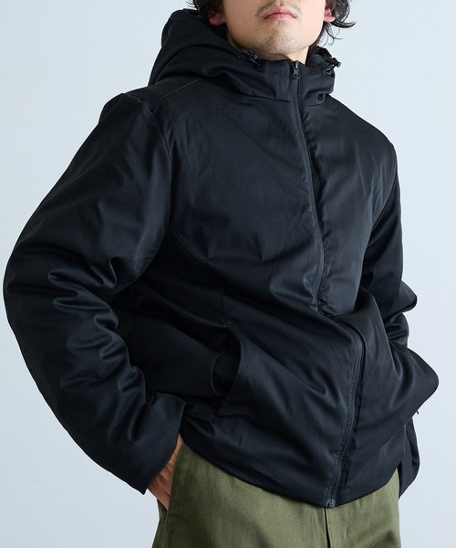 HAUS（ハウス）の「【HAUS】9452889 コットンタッチストレッチ中綿フードＪＫ（その他アウター・メンズ・チャコールグレー/ブラック・M/L/LL）」の5枚目の写真