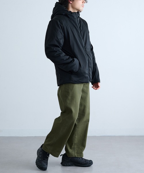 HAUS（ハウス）の「【HAUS】9452889 コットンタッチストレッチ中綿フードＪＫ（その他アウター・メンズ・チャコールグレー/ブラック・M/L/LL）」の7枚目の写真