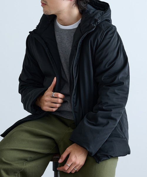 HAUS（ハウス）の「【HAUS】9452889 コットンタッチストレッチ中綿フードＪＫ（その他アウター・メンズ・チャコールグレー/ブラック・M/L/LL）」の19枚目の写真