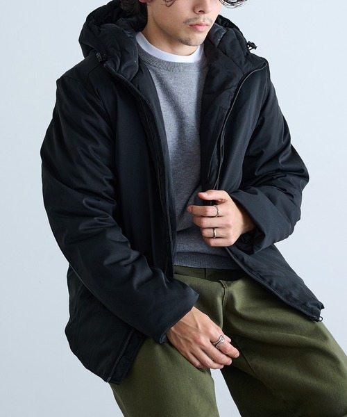 HAUS（ハウス）の「【HAUS】9452889 コットンタッチストレッチ中綿フードＪＫ（その他アウター・メンズ・チャコールグレー/ブラック・M/L/LL）」の3枚目の写真