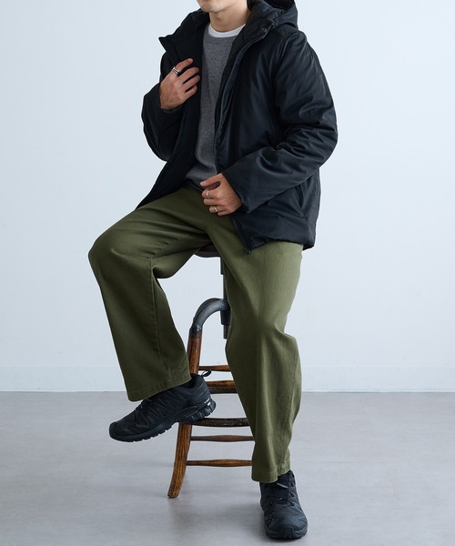 HAUS（ハウス）の「【HAUS】9452889 コットンタッチストレッチ中綿フードＪＫ（その他アウター・メンズ・チャコールグレー/ブラック・M/L/LL）」の6枚目の写真