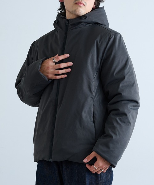 HAUS（ハウス）の「【HAUS】9452889 コットンタッチストレッチ中綿フードＪＫ（その他アウター・メンズ・チャコールグレー/ブラック・M/L/LL）」の9枚目の写真