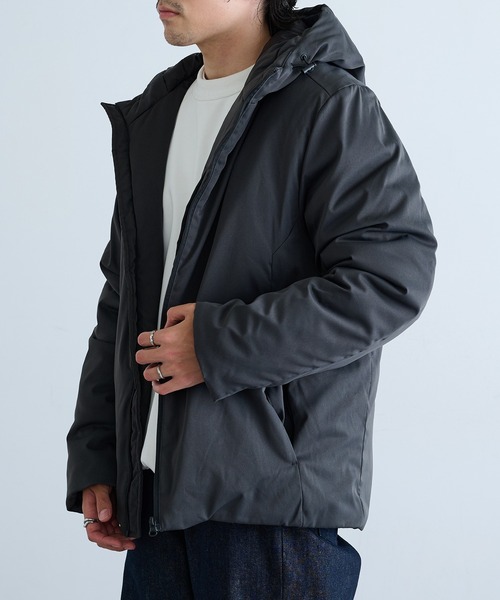 HAUS（ハウス）の「【HAUS】9452889 コットンタッチストレッチ中綿フードＪＫ（その他アウター・メンズ・チャコールグレー/ブラック・M/L/LL）」の10枚目の写真