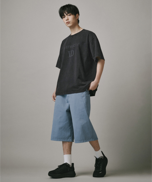 Verdnt（バーダント）の「レイヤードカーゴツイルコットンバミューダショーツ[ブルー]（その他パンツ・レディース・ブルー・LARGE/X-LARGE/SMALL/MEDIUM）」の5枚目の写真