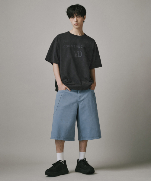 Verdnt（バーダント）の「レイヤードカーゴツイルコットンバミューダショーツ[ブルー]（その他パンツ・レディース・ブルー・LARGE/X-LARGE/SMALL/MEDIUM）」の6枚目の写真