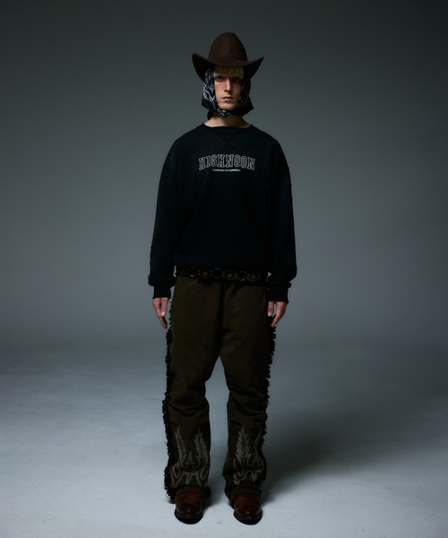 LIBERE(リベーレ)の「LIBERE リベーレ / HIGHNOON CREWNECK SWEAT ビッグシルエットハイヌーンクルーネックスウェット / 255222-255223(スウェット・メンズ・ブラック/グリーン・SMALL/MEDIUM/LARGE)」の3枚目の写真