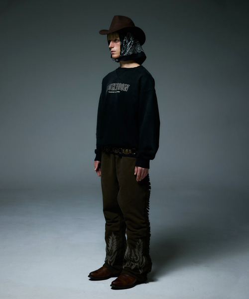 LIBERE(リベーレ)の「LIBERE リベーレ / HIGHNOON CREWNECK SWEAT ビッグシルエットハイヌーンクルーネックスウェット / 255222-255223(スウェット・メンズ・ブラック/グリーン・SMALL/MEDIUM/LARGE)」の4枚目の写真