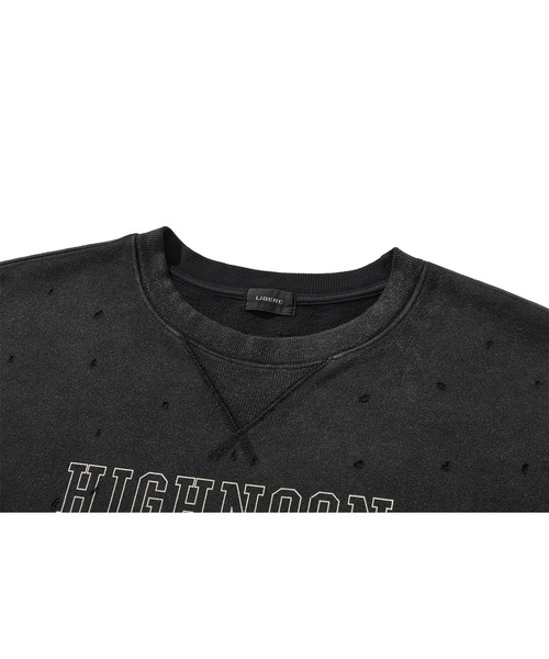 LIBERE(リベーレ)の「LIBERE リベーレ / HIGHNOON CREWNECK SWEAT ビッグシルエットハイヌーンクルーネックスウェット / 255222-255223(スウェット・メンズ・ブラック/グリーン・SMALL/MEDIUM/LARGE)」の8枚目の写真