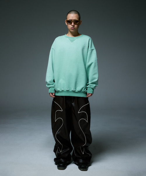 LIBERE(リベーレ)の「LIBERE リベーレ / HIGHNOON CREWNECK SWEAT ビッグシルエットハイヌーンクルーネックスウェット / 255222-255223(スウェット・メンズ・ブラック/グリーン・SMALL/MEDIUM/LARGE)」の12枚目の写真