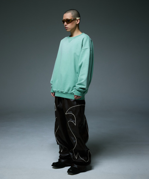LIBERE(リベーレ)の「LIBERE リベーレ / HIGHNOON CREWNECK SWEAT ビッグシルエットハイヌーンクルーネックスウェット / 255222-255223(スウェット・メンズ・ブラック/グリーン・SMALL/MEDIUM/LARGE)」の13枚目の写真