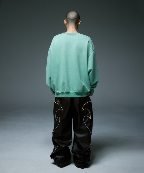 LIBERE(リベーレ)の「LIBERE リベーレ / HIGHNOON CREWNECK SWEAT ビッグシルエットハイヌーンクルーネックスウェット / 255222-255223(スウェット・メンズ・ブラック/グリーン・SMALL/MEDIUM/LARGE)」の14枚目の写真