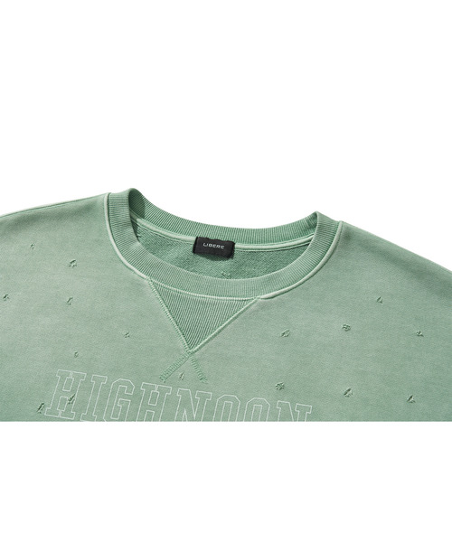 LIBERE(リベーレ)の「LIBERE リベーレ / HIGHNOON CREWNECK SWEAT ビッグシルエットハイヌーンクルーネックスウェット / 255222-255223(スウェット・メンズ・ブラック/グリーン・SMALL/MEDIUM/LARGE)」の19枚目の写真