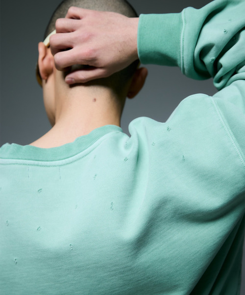 LIBERE(リベーレ)の「LIBERE リベーレ / HIGHNOON CREWNECK SWEAT ビッグシルエットハイヌーンクルーネックスウェット / 255222-255223(スウェット・メンズ・ブラック/グリーン・SMALL/MEDIUM/LARGE)」の16枚目の写真