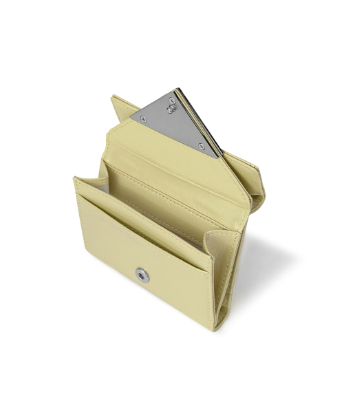 セール】CRINKLE TRIANGLE DOCO WALLET - SOFT OLIVE（札入れ