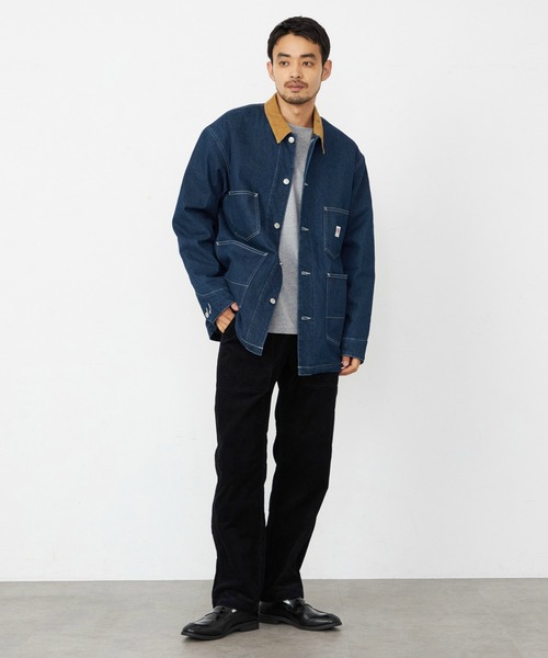 EDWIN(エドウィン)の「EDWIN エドウィン カバーオール デニムジャケット ブランケット(デニムジャケット・メンズ・インディゴブルー/ブルー・SMALL/MEDIUM/LARGE/X-LARGE)」の12枚目の写真
